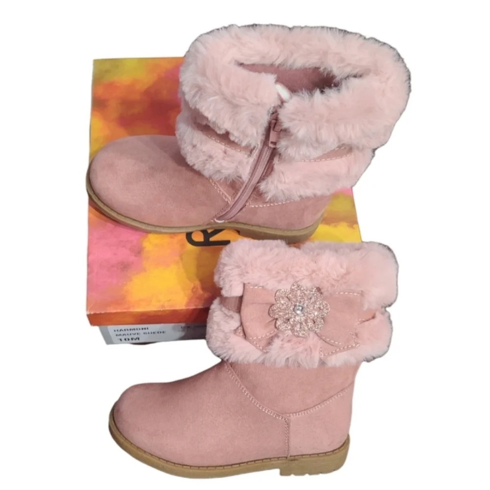 NIB Rachel Shoes Harmoni Girls' Winter Boots, Size 11 - Picture 2 of 10